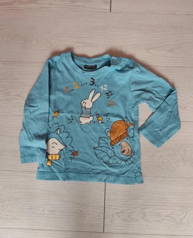 T-shirt de manga longa com estampa de animais 🐾 Tamanho 24 meses 🐾 Influx – photo 2